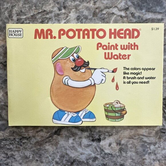 Mr Potato Head Paint With Water Book 1985 Unused - Picture 1 of 2